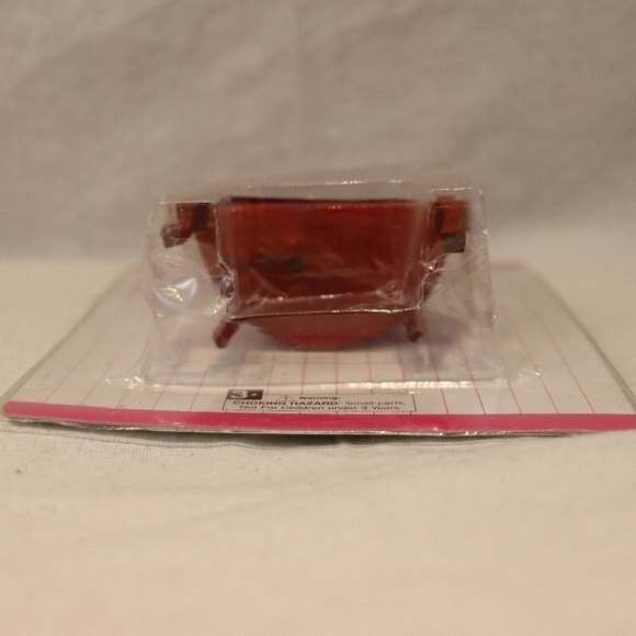 Vintage Pick Ups Dollhouse Furniture Red Chair Miniature Sealed 1980s - Picture 5 of 7